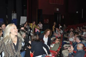 Festival #NoSolocoaching el publico participando en el festival