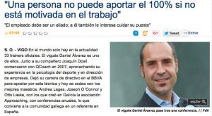 Pero una persona no puede aportar su 100% si no está motivada en su trabajo.» – Daniel Álvarez Lamas