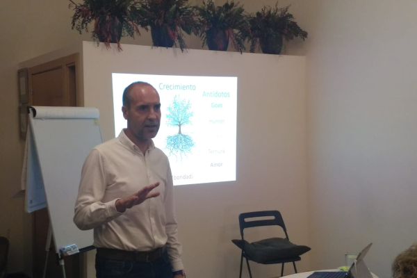 Daniel Álvarez Lamas en clase de certificación de coaching